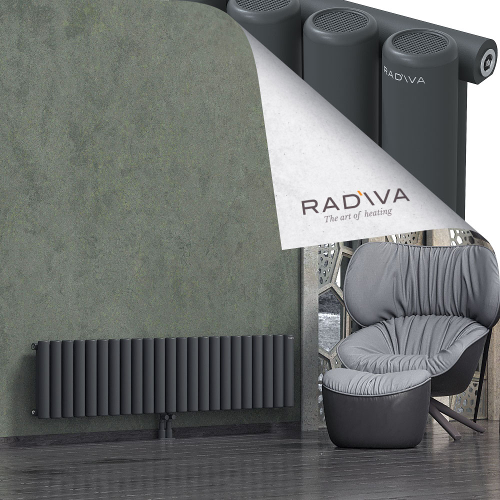 Mati Aluminium Radiator 400x1698 Dark Anthracite - 2
