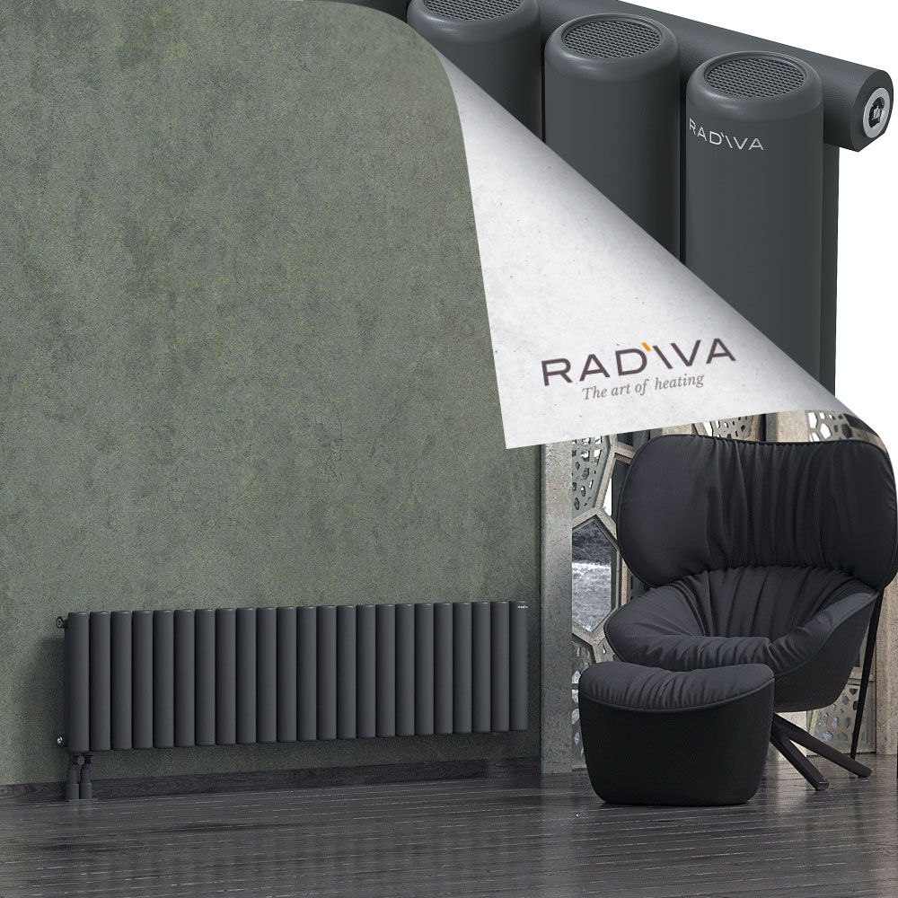 Mati Aluminium Radiator 400x1698 Dark Anthracite - 3