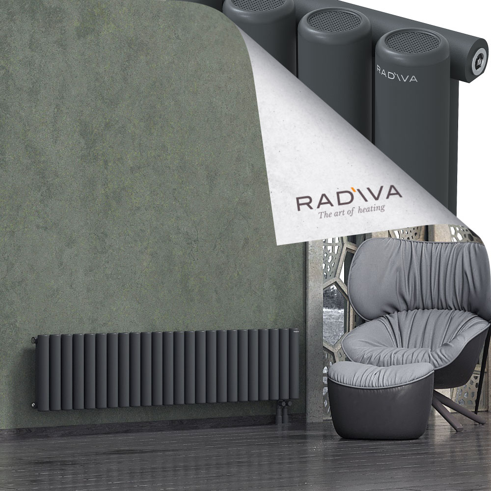 Mati Aluminium Radiator 400x1772 Dark Anthracite - 4