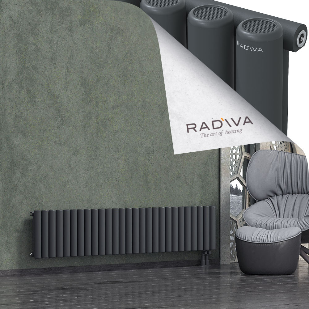 Mati Aluminium Radiator 400x1994 Dark Anthracite - 4