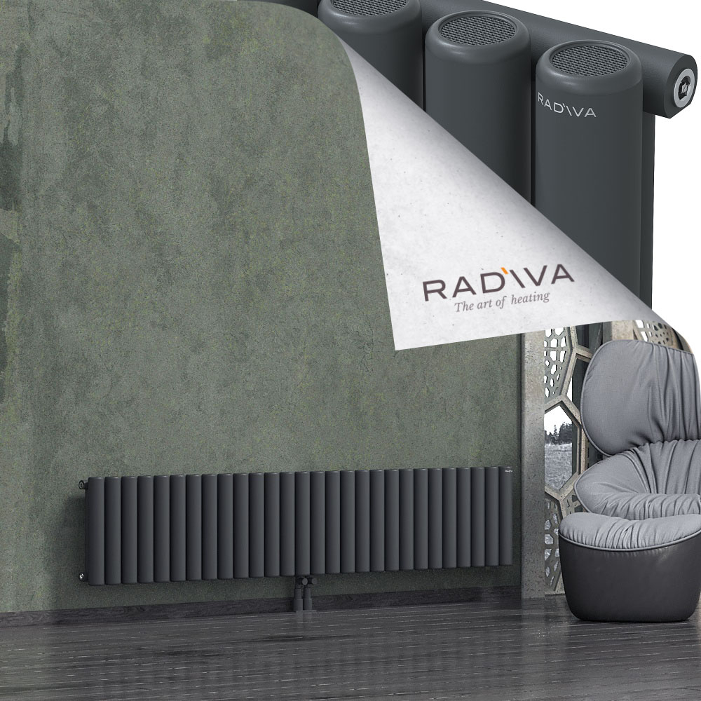 Mati Aluminium Radiator 400x2068 Dark Anthracite - 2