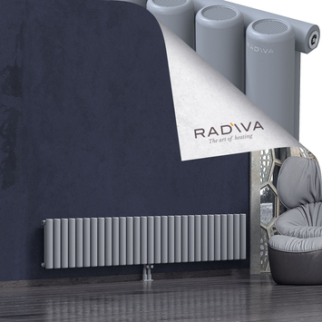 Mati Aluminium Radiator 400x2142 Grey Bottom Middle 50mm