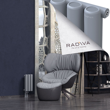 Mati Aluminium Radiator 400x218 Grey Bottom Left 50mm
