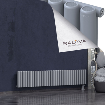 Mati Aluminium Radiator 400x2290 Grey Bottom Right 50mm