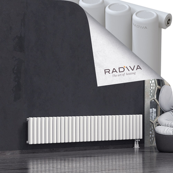 Mati Aluminium Radiator 400x2290 White Bottom Right 50mm