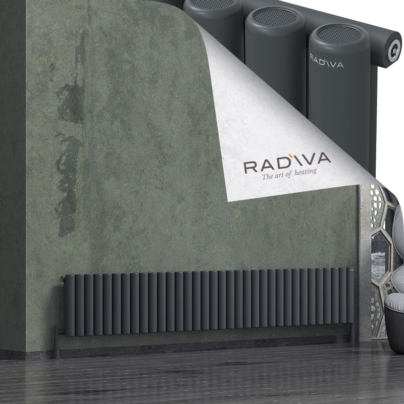 Mati Aluminium Radiator 400x2512 Dark Anthracite 