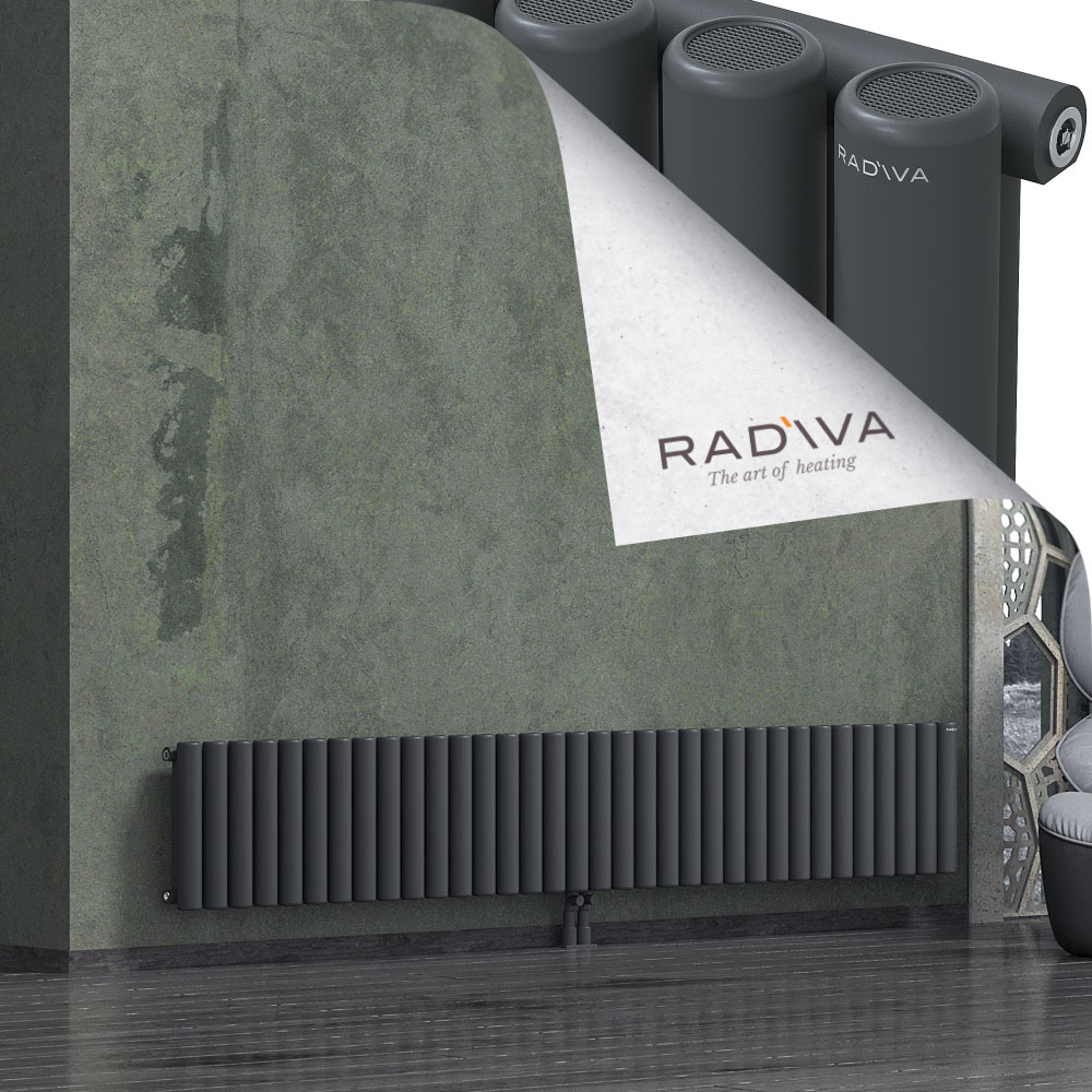 Mati Aluminium Radiator 400x2512 Dark Anthracite - 2
