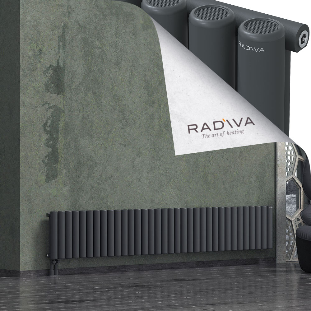 Mati Aluminium Radiator 400x2512 Dark Anthracite - 3