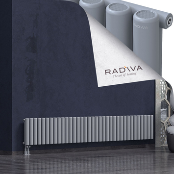 Mati Aluminium Radiator 400x2586 Grey Bottom Left 50mm