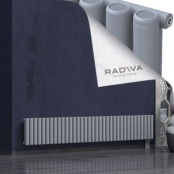 Mati Aluminium Radiator 400x2586 Grey Bottom Right 50mm