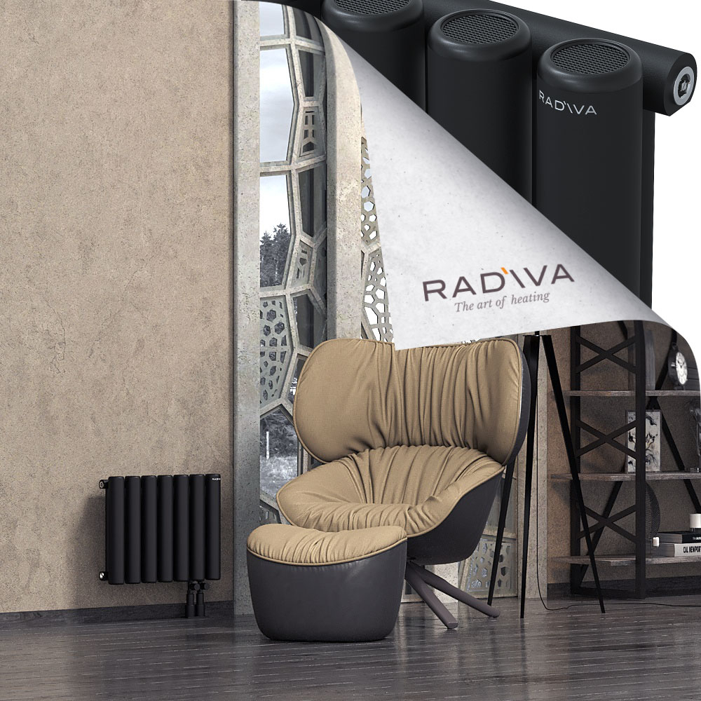 Mati Aluminium Radiator 400x514 Black - 4