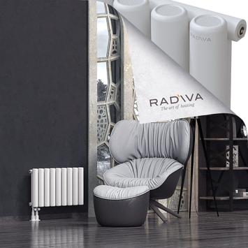 Mati Aluminium Radiator 400x662 White Bottom Left 50mm