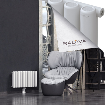 Mati Aluminium Radiator 400x736 White Bottom Middle 50mm
