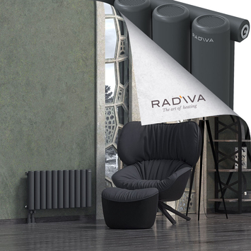 Mati Aluminium Radiator 400x810 Dark Anthracite Bottom Left 50mm