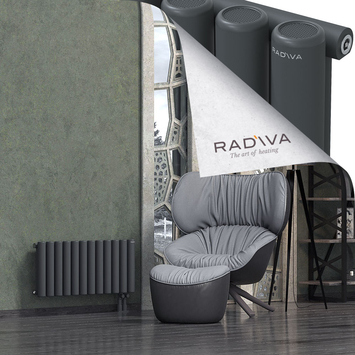 Mati Aluminium Radiator 400x884 Dark Anthracite Bottom Right 50mm