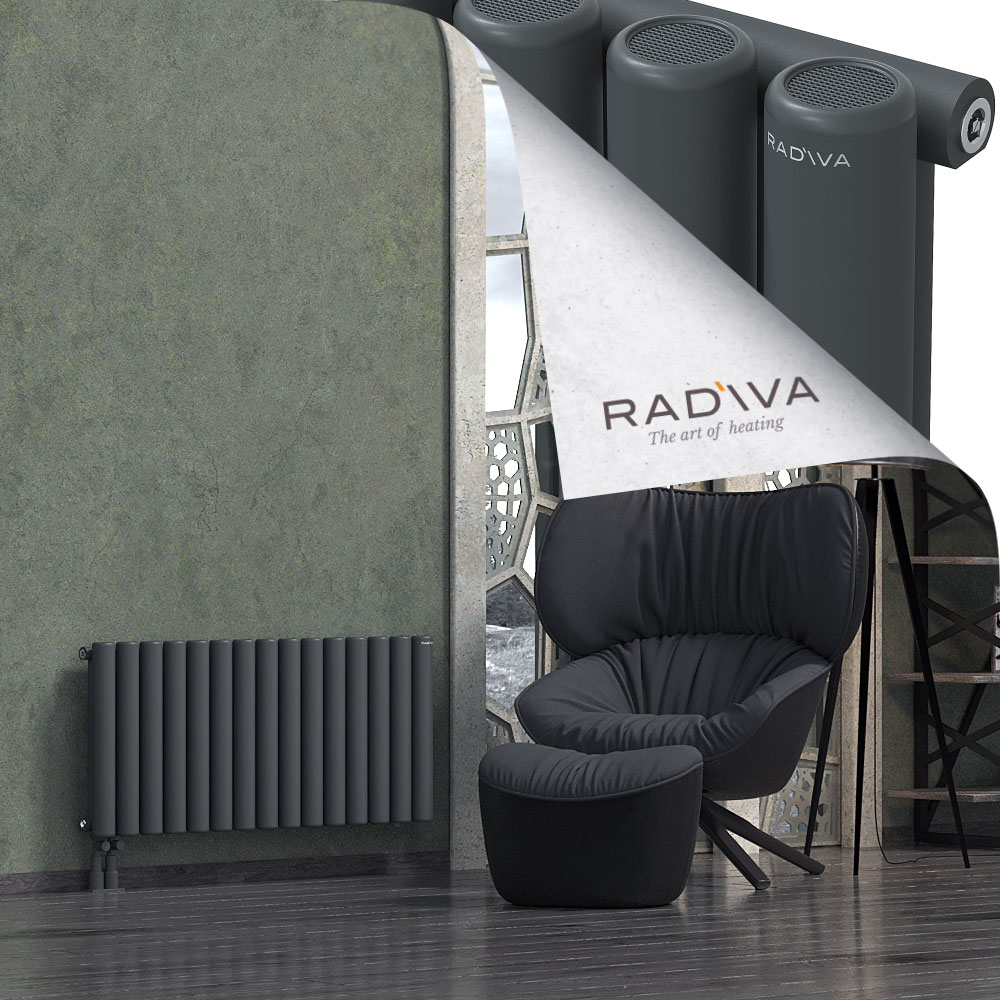 Mati Aluminium Radiator 500x1106 Dark Anthracite - 3