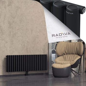 Mati Aluminium Radiator 500x1550 Black Bottom Middle 50mm