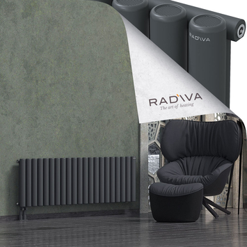 Mati Aluminium Radiator 500x1550 Dark Anthracite Bottom Left 50mm