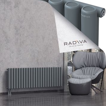 Mati Aluminium Radiator 500x1698 Anthracite Bottom Left 50mm