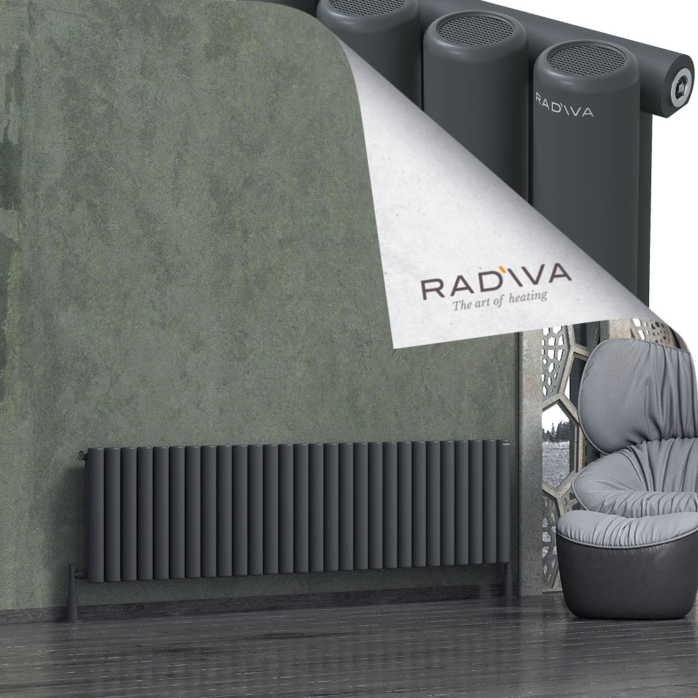 Mati Aluminium Radiator 500x2068 Dark Anthracite - 1