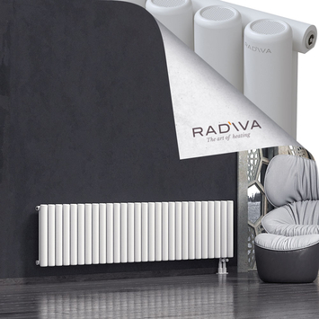 Mati Aluminium Radiator 500x2068 White Bottom Right 50mm