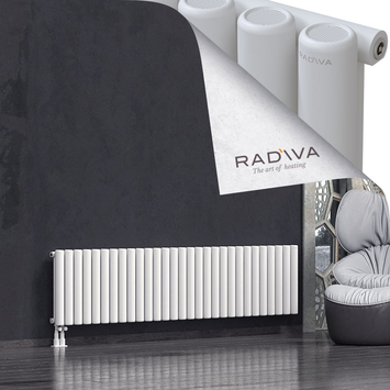 Mati Aluminium Radiator 500x2142 White Bottom Left 50mm