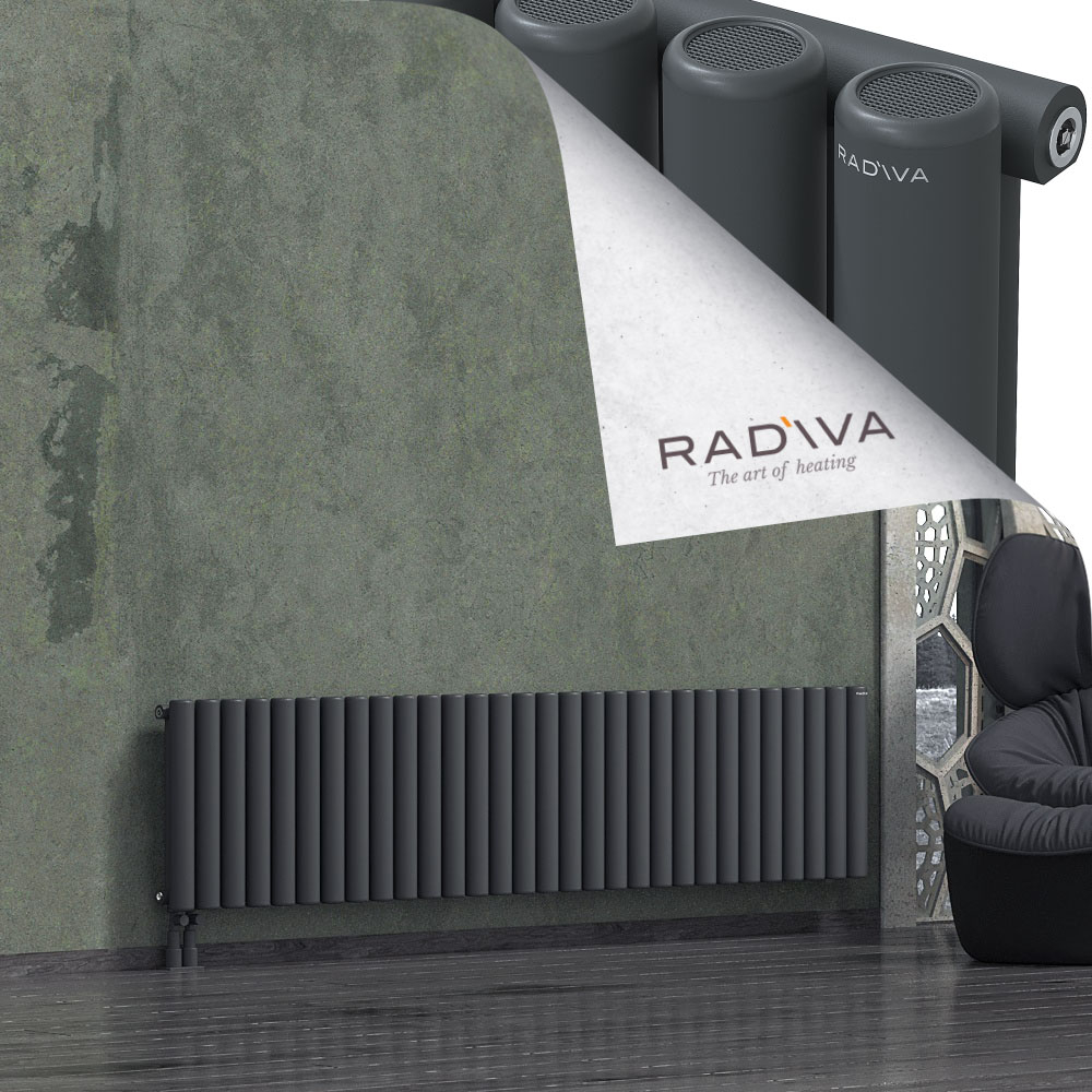 Mati Aluminium Radiator 500x2216 Dark Anthracite - 3