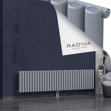 Mati Aluminium Radiator 500x2364 Grey Bottom Middle 50mm