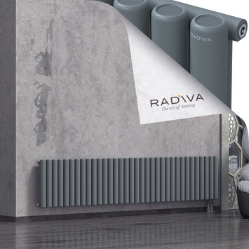Mati Aluminium Radiator 500x2512 Anthracite Bottom Right 50mm