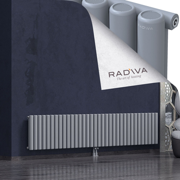 Mati Aluminium Radiator 500x2512 Grey Bottom Middle 50mm