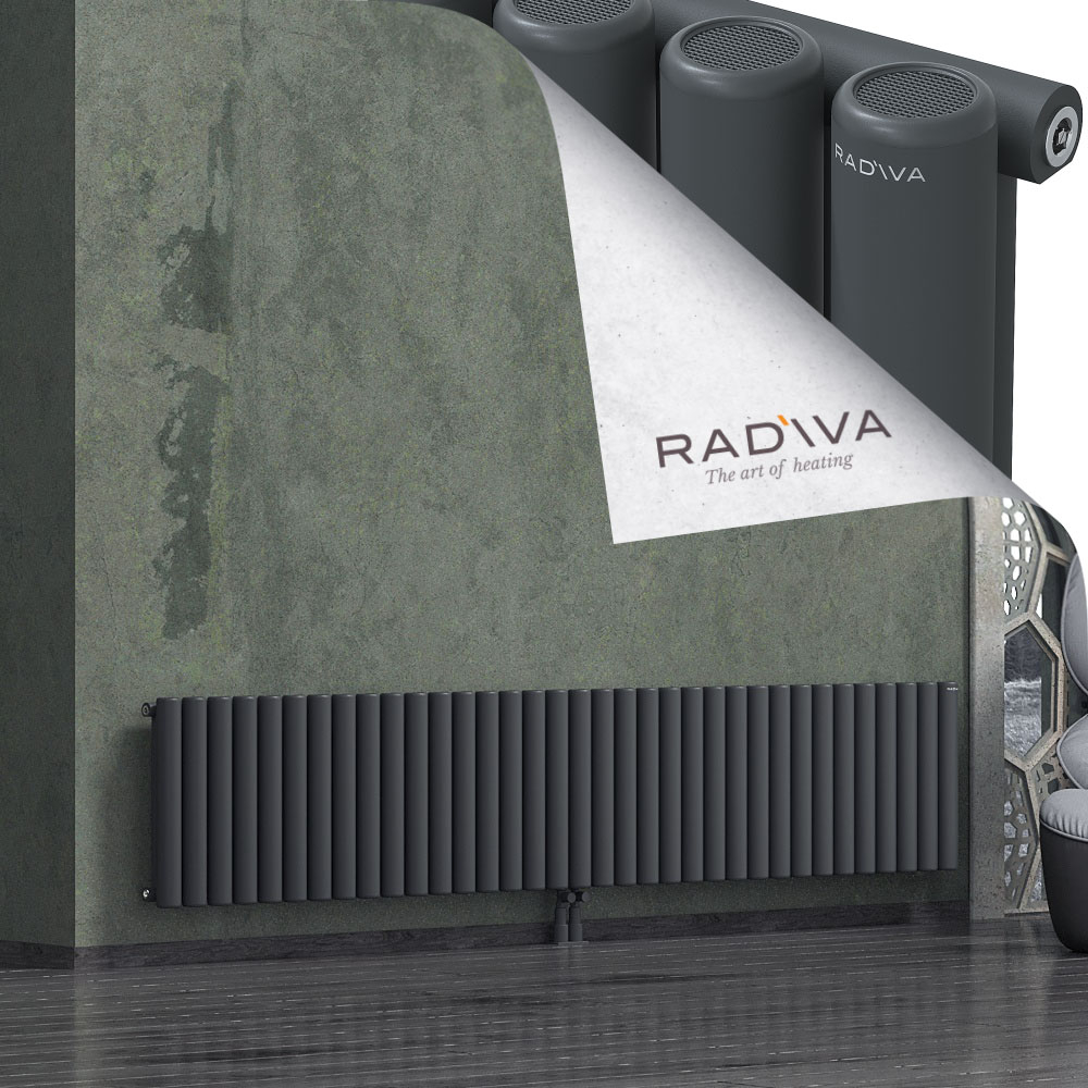 Mati Aluminium Radiator 500x2586 Dark Anthracite - 2