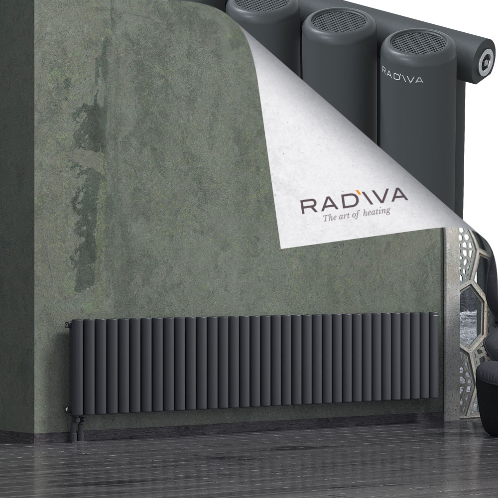 Mati Aluminium Radiator 500x2586 Dark Anthracite - 3