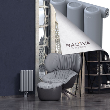 Mati Aluminium Radiator 500x366 Grey Bottom Middle 50mm