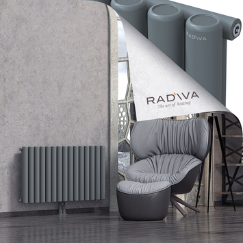 Mati Aluminium Radiator 600x1106 Anthracite Bottom Middle 50mm