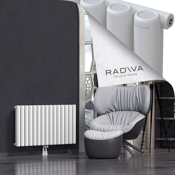 Mati Aluminium Radiator 600x1106 White Bottom Middle 50mm