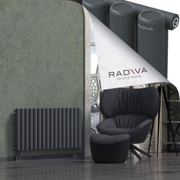 Mati Aluminium Radiator 600x1180 Dark Anthracite Bottom Left 50mm