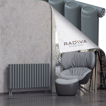 Mati Aluminium Radiator 600x1254 Anthracite Bottom Left 50mm