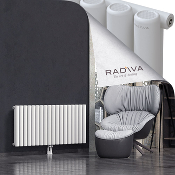 Mati Aluminium Radiator 600x1328 White Bottom Middle 50mm