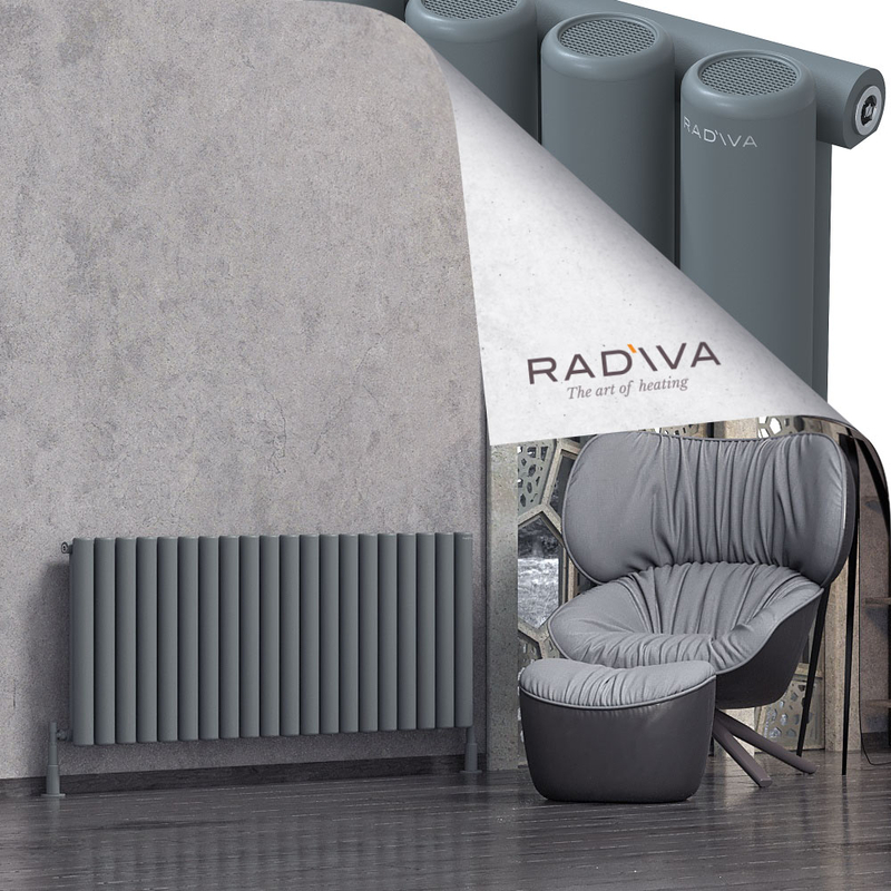 Mati Aluminium Radiator 600x1476 Anthracite 