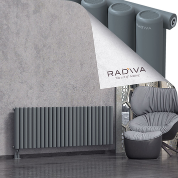 Mati Aluminium Radiator 600x1846 Anthracite Bottom Left 50mm
