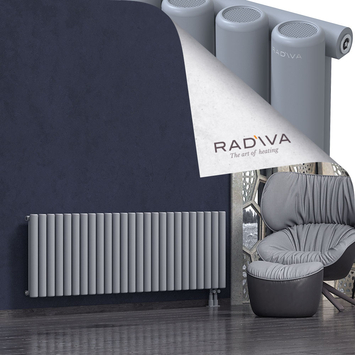 Mati Aluminium Radiator 600x1846 Grey Bottom Right 50mm