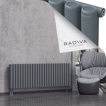 Mati Aluminium Radiator 600x1920 Anthracite Bottom Left 50mm