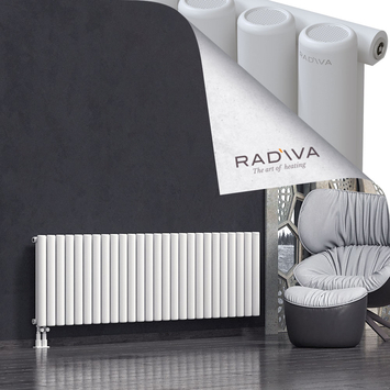 Mati Aluminium Radiator 600x1920 White Bottom Left 50mm