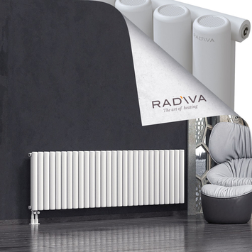 Mati Aluminium Radiator 600x2068 White Bottom Left 50mm