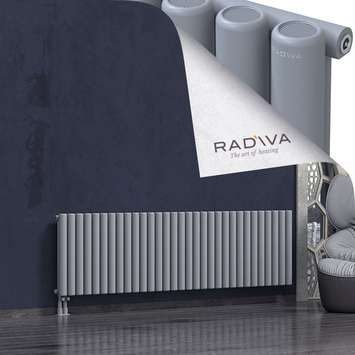 Mati Aluminium Radiator 600x2290 Grey Bottom Left 50mm