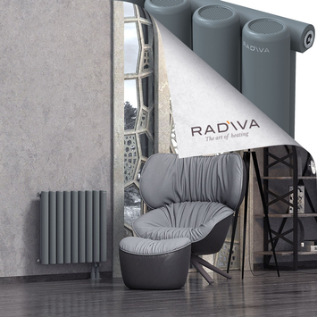 Mati Aluminium Radiator 600x662 Anthracite Bottom Right 50mm