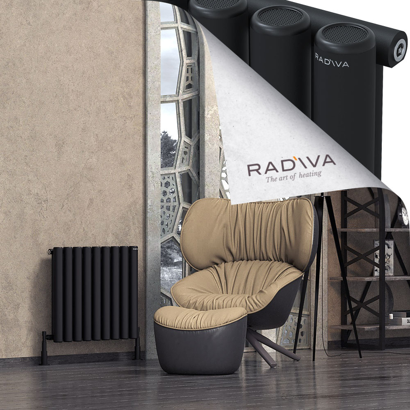 Mati Aluminium Radiator 600x662 Black 