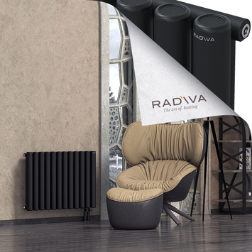Mati Aluminium Radiator 600x884 Black Bottom Right 50mm