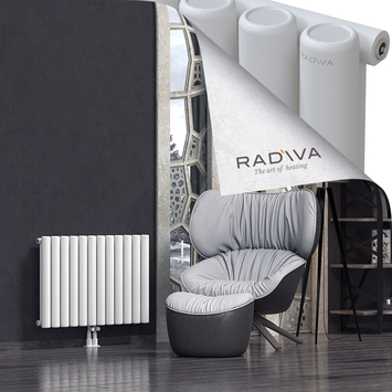 Mati Aluminium Radiator 600x884 White Bottom Middle 50mm