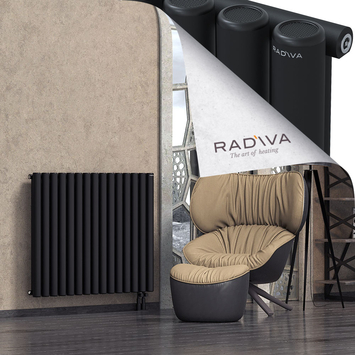 Mati Aluminium Radiator 900x1106 Black Bottom Right 50mm